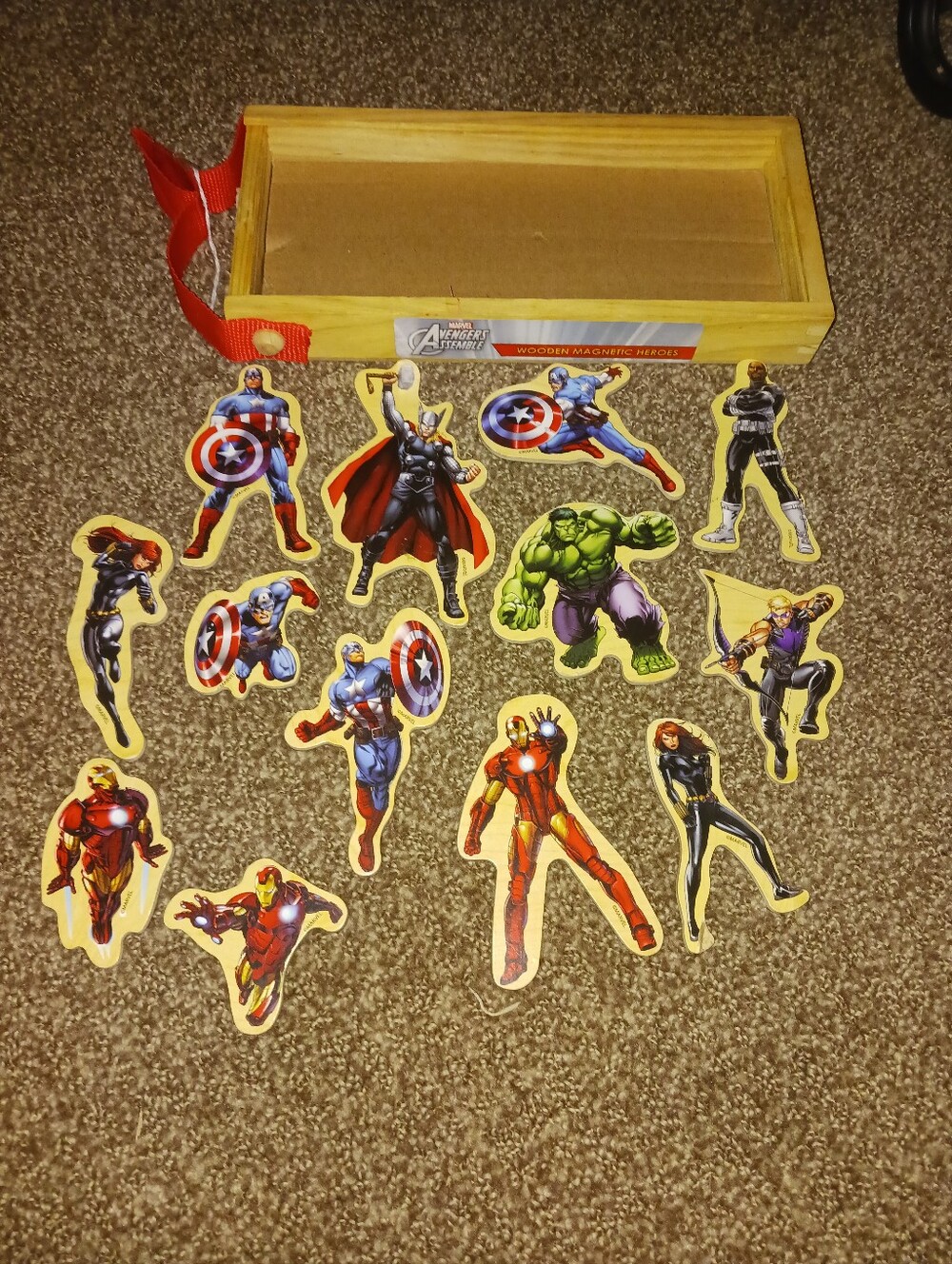 Wooden Magnet Heroes, Marvel Avengers
